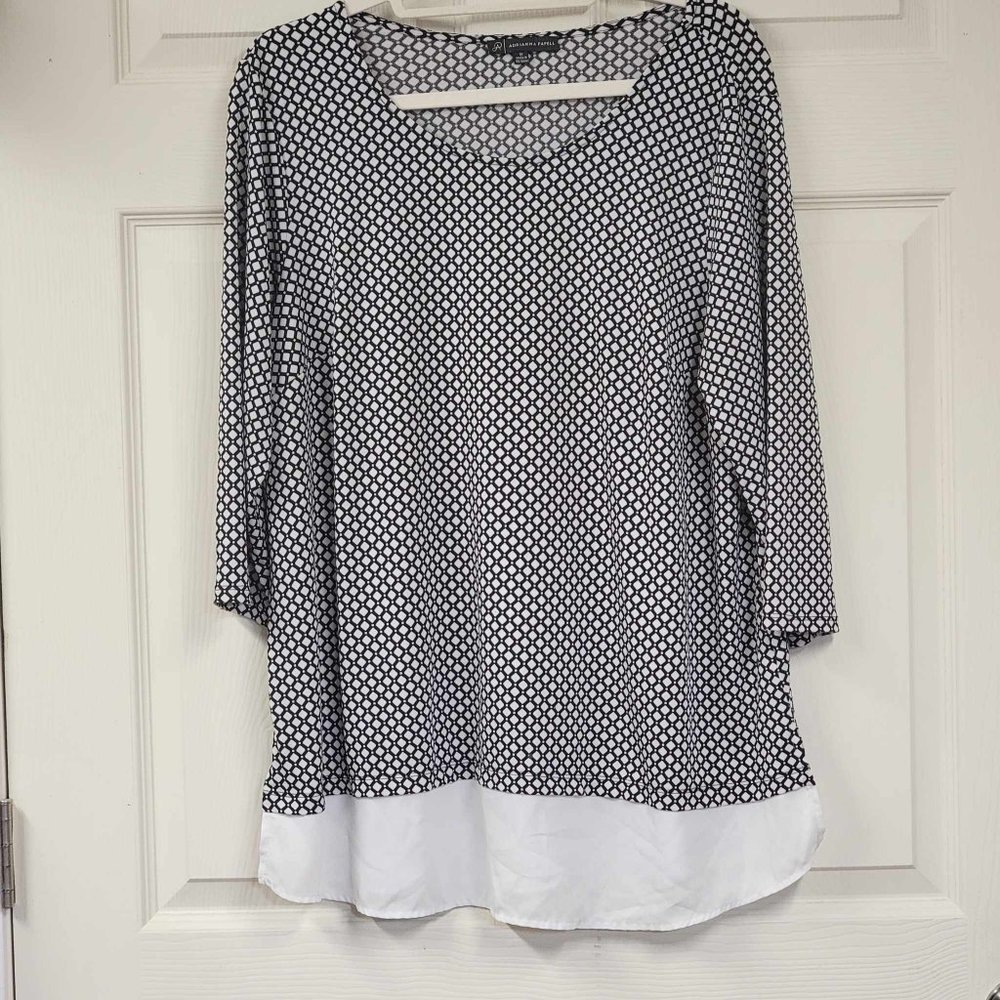 Adrianne Papell 1X womens tunic